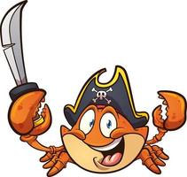 crabe pirate dessin animé