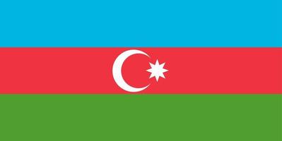 drapeau de l'Azerbaïdjan vecteur