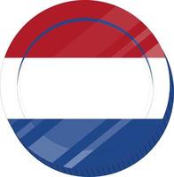 drapeau néerlandais vecteur
