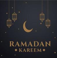 ramzan ramadan kareem mubarak cartes postales mois sacré vecteur