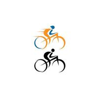 vélo. vecteur de conception de logo d'icône de vélo. modèle de concept de cyclisme