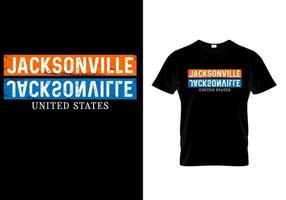 conception de t-shirt streetwear urbain jacksonville vecteur