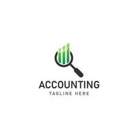 création d'icône logo comptabilité d'entreprise vecteur