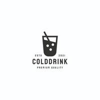boisson froide logo icône inscrivez vous symbole vecteur