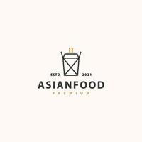 cuisine asiatique logo icône signe symbole conception vecteur