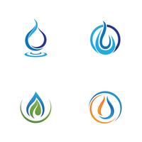 Goutte d&#39;eau Logo set vecteur