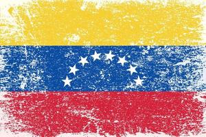 drapeau venezuela vecteur de texture grunge en détresse