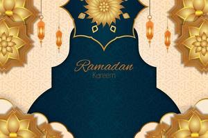 fond islamique ramadan kareem avec élément vecteur