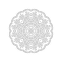 beau vecteur de mandala d'art en ligne