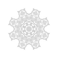 beau vecteur de mandala d'art en ligne