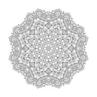 beau vecteur de mandala d'art en ligne pour la conception