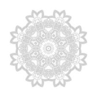 beau vecteur de mandala d'art en ligne