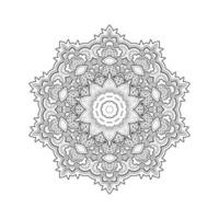 vecteur de mandala art ligne élégante pour la conception