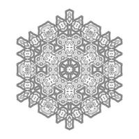 vecteur de mandala art ligne pour la conception