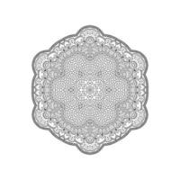 vecteur de mandala art ligne élégante pour la conception