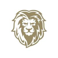 tête de lion modèle de conception de logo illustration vectorielle vecteur