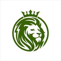 modèle de conception de logo tête de lion vecteur