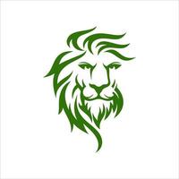 modèle de conception de logo tête de lion vecteur