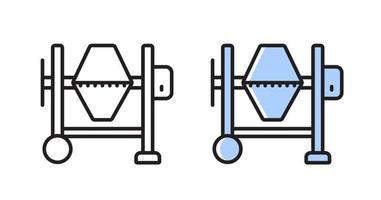 icône de bétonnière. outil de construction. symbole de vecteur simple isolé sur fond blanc.