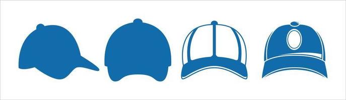 casquette de baseball bleue vecteur eps 10