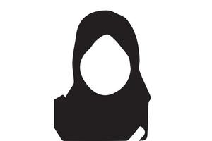 silhouette de femme voile vecteur