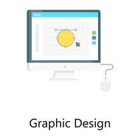 icône de dégradé de concept plat de conception graphique créative vecteur