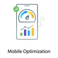 optimisation mobile dans la conception de gradient, compteur de vitesse avec mobile vecteur