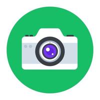 icône de caméra, équipement de photographie vecteur