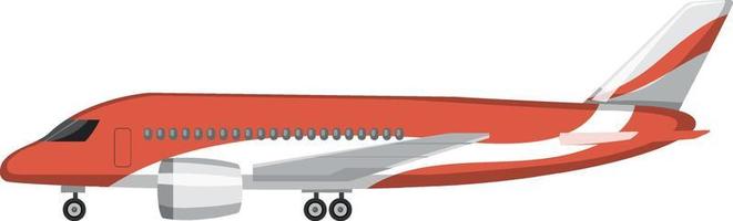 un avion en style cartoon isolé