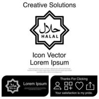 icône halal vecteur eps 10