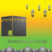 ramadan logo fond icône illustration vectorielle vecteur