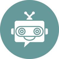 style d'icône de chatbot vecteur