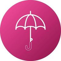 style d'icône de parapluie vecteur