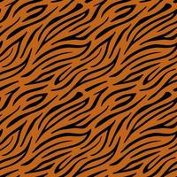 modèle sans couture de couleur tigre. la texture des rayures orange et noires est répétée. conception de modèle de fond. vecteur