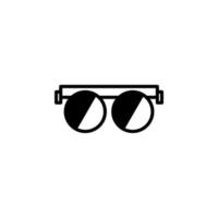 lunettes, lunettes de soleil, lunettes, lunettes modèle de logo d'illustration vectorielle d'icône de ligne solide. adapté à de nombreuses fins. vecteur