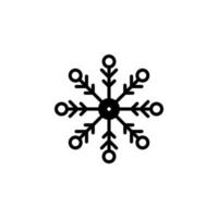 hiver, chutes de neige, neige, modèle de logo d'illustration vectorielle d'icône de ligne solide de flocon de neige. adapté à de nombreuses fins. vecteur