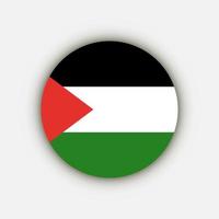 pays palestine. drapeau palestinien. illustration vectorielle. vecteur