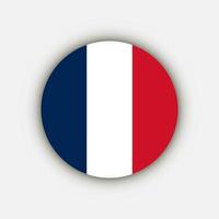 pays France. drapeau français. illustration vectorielle. vecteur