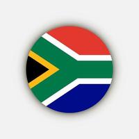 pays afrique du sud. drapeau de l'afrique du sud. illustration vectorielle. vecteur
