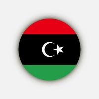 pays libye. drapeau libyen. illustration vectorielle. vecteur