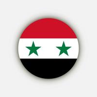 pays syrie. drapeau de la syrie. illustration vectorielle. vecteur