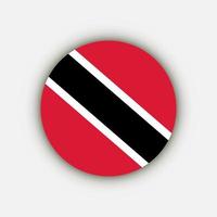 pays trinidad et tobago. drapeau de trinité-et-tobago. illustration vectorielle. vecteur