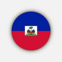 pays Haïti. drapeau haïtien. illustration vectorielle. vecteur