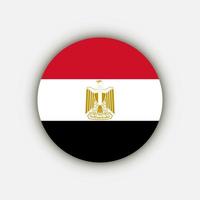 pays egypte. drapeau égyptien. illustration vectorielle. vecteur