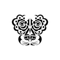 tatouage de lion sur fond blanc. illustration vectorielle. vecteur