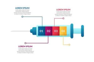 conception d&#39;infographie médicale avec options ou liste vecteur