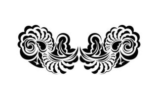 monogrammes rétro de style baroque. isolé. illustration vectorielle vecteur