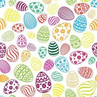 modèle sans couture d'oeuf de Pâques. fond de vacances de printemps pour l'impression sur tissu, papier pour scrapbooking, papier cadeau et papiers peints. vecteur