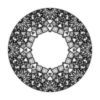 vecteur rond cercle abstrait. style mandala.