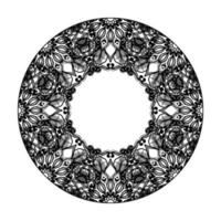 vecteur rond cercle abstrait. style mandala.